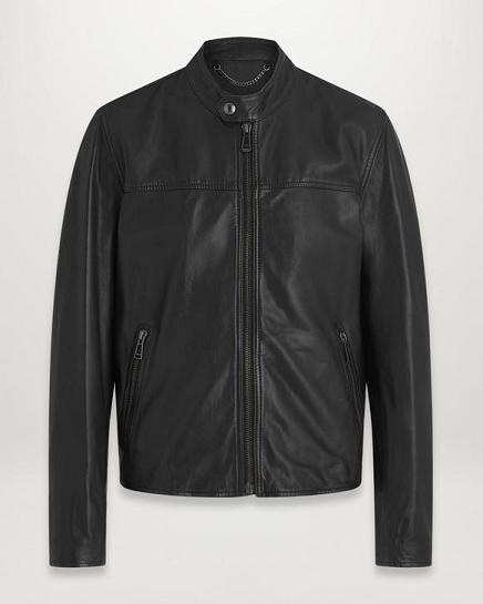 Veste Cuir Belstaff Homme Pelham Noir Soldes TL2706948